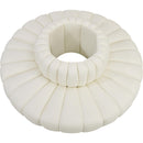 Meridian Arc Cream Vegan Leather 8 pc Modular Sectional IMAGE 3