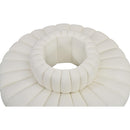 Meridian Arc Cream Vegan Leather 8 pc Modular Sectional IMAGE 5