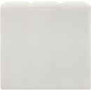 Meridian Arc Cream Vegan Leather Straight Chair IMAGE 6