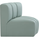 Meridian Arc Mint Green Vegan Leather Curved Corner IMAGE 4