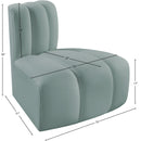 Meridian Arc Mint Green Vegan Leather Reverse Corner IMAGE 12