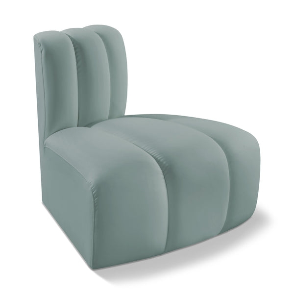 Meridian Arc Mint Green Vegan Leather Reverse Corner IMAGE 1
