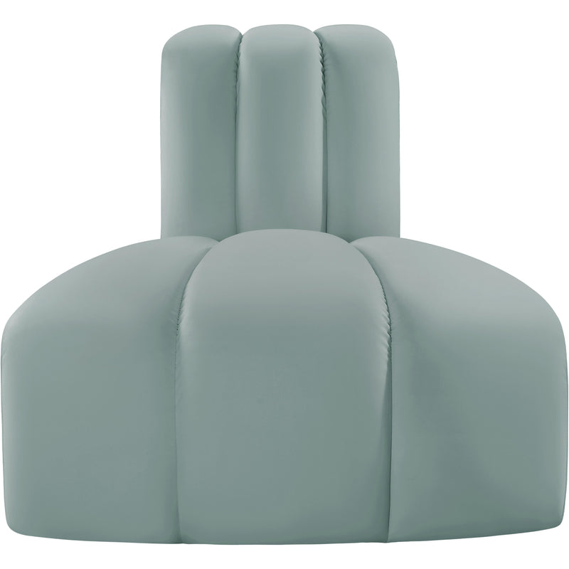 Meridian Arc Mint Green Vegan Leather Reverse Corner IMAGE 4