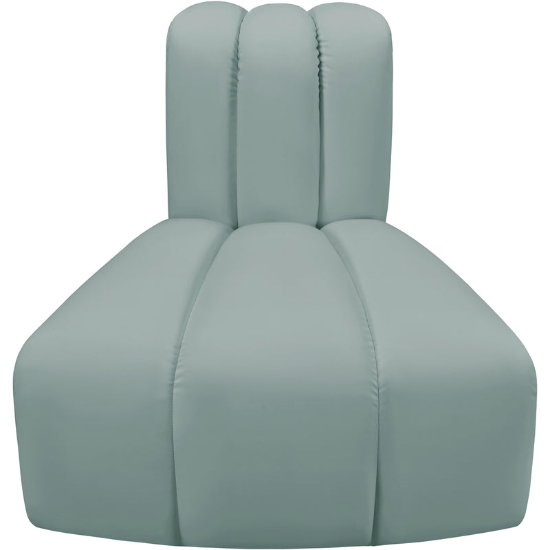 Meridian Arc Mint Green Vegan Leather Reverse Corner IMAGE 5