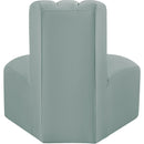 Meridian Arc Mint Green Vegan Leather Reverse Corner IMAGE 7