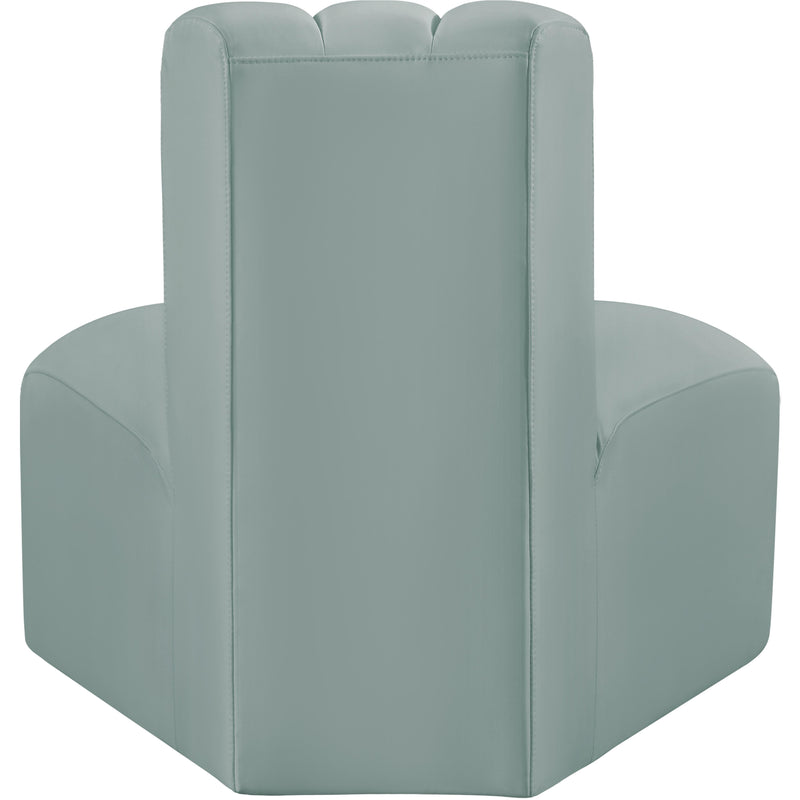Meridian Arc Mint Green Vegan Leather Reverse Corner IMAGE 7