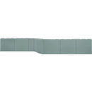 Meridian Arc Mint Green Vegan Leather 8 pc Modular Sectional IMAGE 8