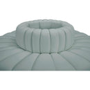 Meridian Arc Mint Green Vegan Leather 8 pc Modular Sectional IMAGE 4