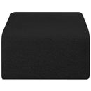 Meridian Arc Black Boucle Fabric Ottoman IMAGE 4