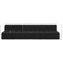 Meridian Arc Black Boucle Fabric 4 pc Modular Sectional IMAGE 8