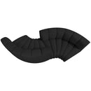 Meridian Arc Black Boucle Fabric 4 pc Modular Sectional IMAGE 6