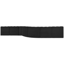 Meridian Arc Black Boucle Fabric 8 pc Modular Sectional IMAGE 3