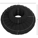 Meridian Arc Black Boucle Fabric 8 pc Modular Sectional IMAGE 6