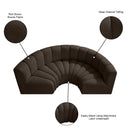 Meridian Arc Brown Boucle Fabric 4 pc Modular Sectional IMAGE 9