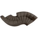 Meridian Arc Brown Boucle Fabric 4 pc Modular Sectional IMAGE 6