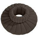 Meridian Arc Brown Boucle Fabric 8 pc Modular Sectional IMAGE 3