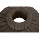 Meridian Arc Brown Boucle Fabric 8 pc Modular Sectional IMAGE 5