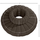 Meridian Arc Brown Boucle Fabric 8 pc Modular Sectional IMAGE 6