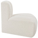 Meridian Arc Cream Boucle Fabric Reverse Corner IMAGE 7