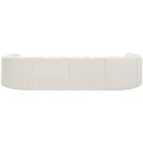 Meridian Arc Cream Boucle Fabric 10 pc Modular Sectional IMAGE 3