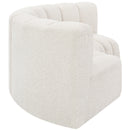 Meridian Arc Cream Boucle Fabric 3 pc Modular Sectional IMAGE 6