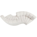 Meridian Arc Cream Boucle Fabric 4 pc Modular Sectional IMAGE 6