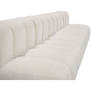 Meridian Arc Cream Boucle Fabric 7 pc Modular Sectional IMAGE 9