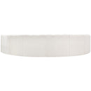 Meridian Arc Cream Boucle Fabric 8 pc Modular Sectional IMAGE 3