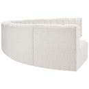 Meridian Arc Cream Boucle Fabric 8 pc Modular Sectional IMAGE 6