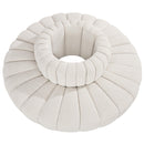 Meridian Arc Cream Boucle Fabric 8 pc Modular Sectional IMAGE 3