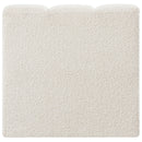 Meridian Arc Cream Boucle Fabric Straight Chair IMAGE 3