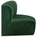 Meridian Arc Green Boucle Fabric Curved Corner IMAGE 6