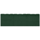Meridian Arc Green Boucle Fabric 3 pc Modular Sectional IMAGE 3