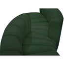 Meridian Arc Green Boucle Fabric 4 pc Modular Sectional IMAGE 6