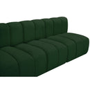 Meridian Arc Green Boucle Fabric 4 pc Modular Sectional IMAGE 7