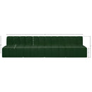Meridian Arc Green Boucle Fabric 4 pc Modular Sectional IMAGE 8