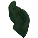 Meridian Arc Green Boucle Fabric 4 pc Modular Sectional IMAGE 4