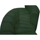 Meridian Arc Green Boucle Fabric 4 pc Modular Sectional IMAGE 7