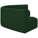 Meridian Arc Green Boucle Fabric 6 pc Modular Sectional IMAGE 6