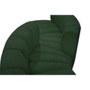 Meridian Arc Green Boucle Fabric 6 pc Modular Sectional IMAGE 4