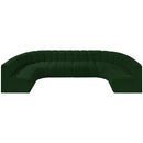 Meridian Arc Green Boucle Fabric 8 pc Modular Sectional IMAGE 5