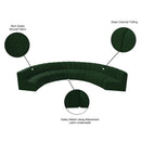 Meridian Arc Green Boucle Fabric 8 pc Modular Sectional IMAGE 10