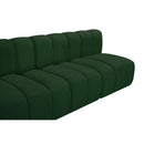 Meridian Arc Green Boucle Fabric 8 pc Modular Sectional IMAGE 8