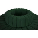 Meridian Arc Green Boucle Fabric 8 pc Modular Sectional IMAGE 4