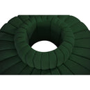 Meridian Arc Green Boucle Fabric 8 pc Modular Sectional IMAGE 5