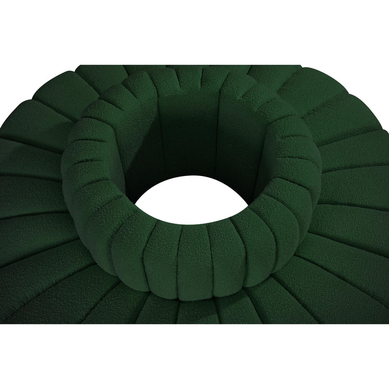 Meridian Arc Green Boucle Fabric 8 pc Modular Sectional IMAGE 5