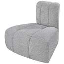 Meridian Arc Grey Boucle Fabric Reverse Corner IMAGE 6