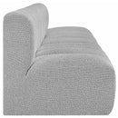 Meridian Arc Grey Boucle Fabric 4 pc Modular Sectional IMAGE 6