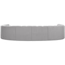 Meridian Arc Grey Boucle Fabric 8 pc Modular Sectional IMAGE 3