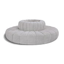 Meridian Arc Grey Boucle Fabric 8 pc Modular Sectional IMAGE 1